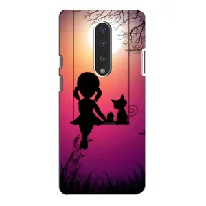 Девчачий Чехол для OnePlus 7 Pro (На качели)