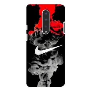 Силиконовый Чехол на OnePlus 7 Pro с картинкой Nike (Nike дым)