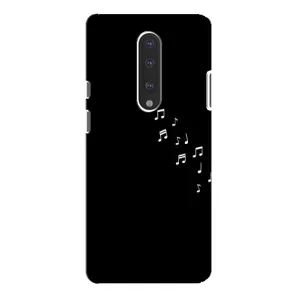 Чохол з картинками на чорному фоні для OnePlus 7 Pro (Ноти)