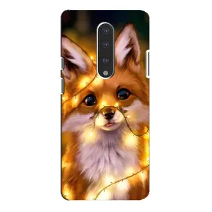 Чехол с Лисичкой для OnePlus 7 Pro (Новогодний лисенок)