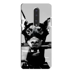 Чехол ДОБЕРМАН для OnePlus 7 Pro (Опасный доберман)