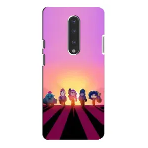 Силіконовый Чохол на OnePlus 7 Pro з картинкою Brawl Stars (Персонажі на заході сонця)