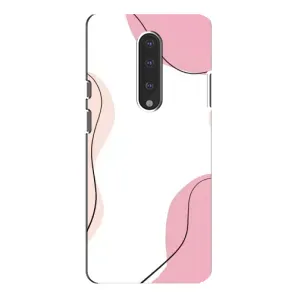 Чохол квітковий дизайн для OnePlus 7 Pro (Рожевий фон)