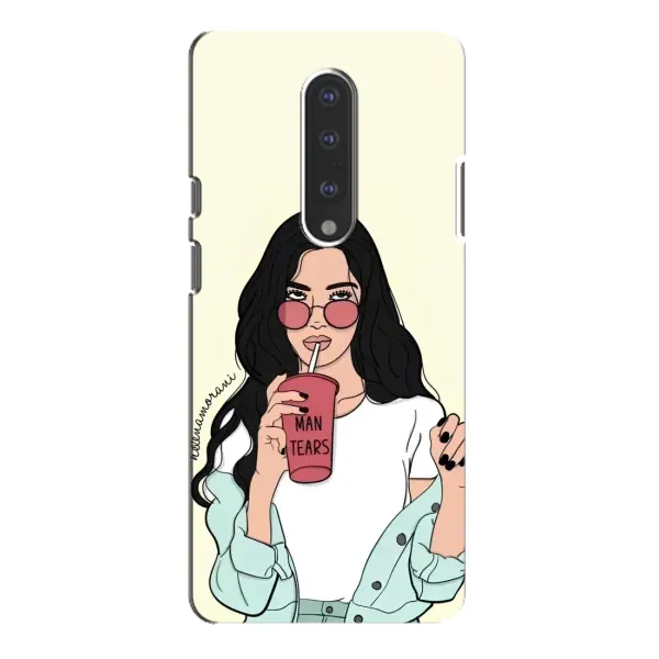 Чехол с рисунком «С напитком» для OnePlus 7 Pro