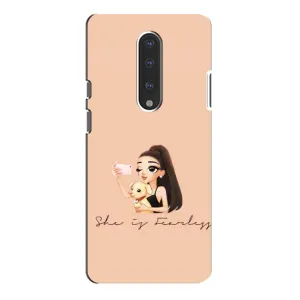 Силиконовый Чехол на OnePlus 7 Pro с картинкой Стильных Девушек (С собакой)