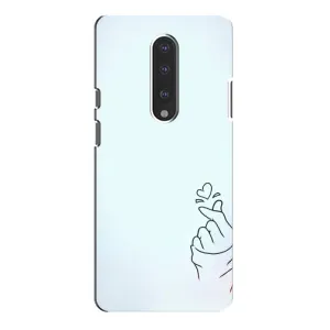Чохол (Знак сердечка) для OnePlus 7 Pro (Сердечко на блакитному)