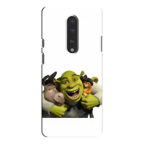 Друкований чохол з принтом Шрек для OnePlus 7 Pro (Шрек осел і кіт)