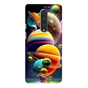 Чехол (ТПУ) с планетами на OnePlus 7 Pro (Солнечна система)