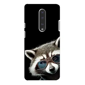 Силиконовый Чехол с Енотами на OnePlus 7 Pro (Стильный Енот)