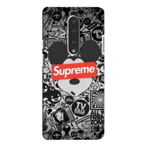 Чохол з Брендами одягу на ВанПлас 7 Про (Supreme Маус)