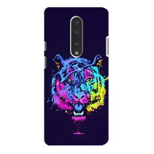 Силиконовый бампер с картинкой животных для OnePlus 7 Pro (Тигр-Арт)