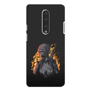 Чохол з картинкою "Герой Pubg" на OnePlus 7 Pro (В полум'ї)