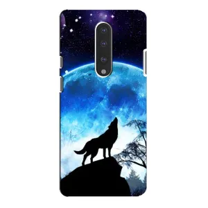 Чехол с Волком на OnePlus 7 Pro (Воет на луну)