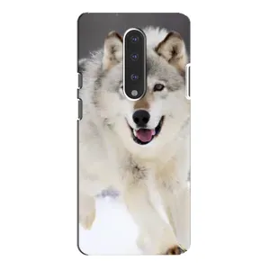 Чехол с Волком на OnePlus 7 Pro (Волк на снегу)