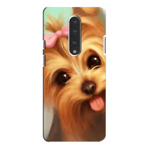 Чехол (ТПУ) Милые собачки для OnePlus 7 Pro (Йоршенский терьер)