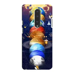 Чехол (ТПУ) с планетами на OnePlus 7 (Арт планети)