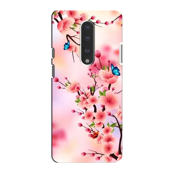 Чохол з малюнком «Метелики на сакурі» для OnePlus 7 Чохол з малюнком «Метелики на сакурі» для OnePlus 7