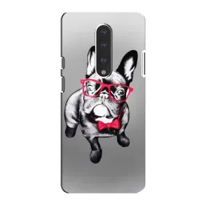 Чохол (ТПУ) Милі песики для OnePlus 7 (Бульдог в окулярах)