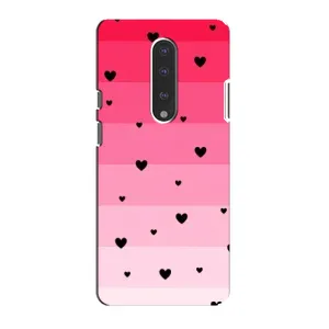 Чехлы с тематикой "Маленькие Сердечки" на OnePlus 7 (Чорные сердечки)