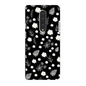 Чохли з тематикою "КВІТИ" на OnePlus 7 (цвітіння на чорному)
