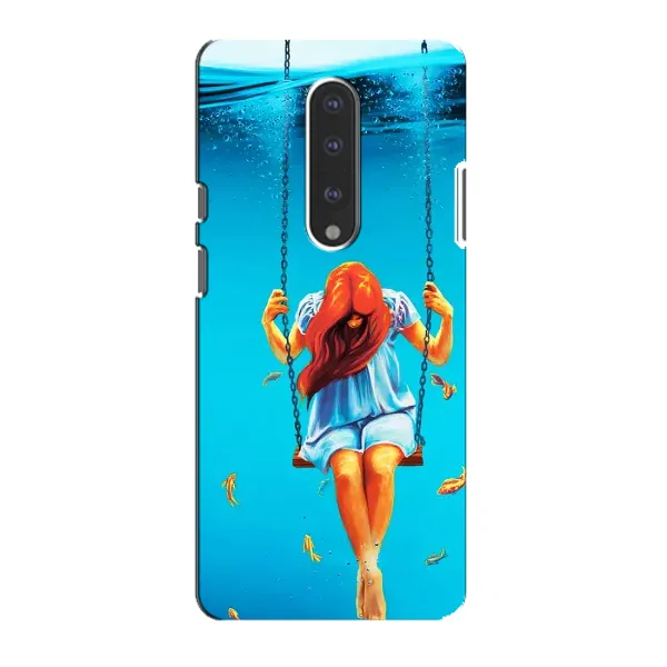 Чехол с рисунком «Девушка на качели» для OnePlus 7