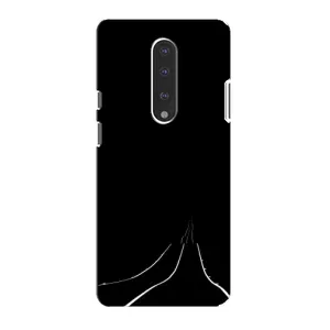 Чехол с картинками на черном фоне для OnePlus 7 (Дорога)