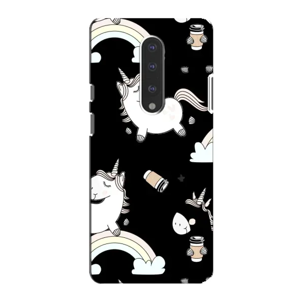Чехол с рисунком «Единорог с кофе» для OnePlus 7