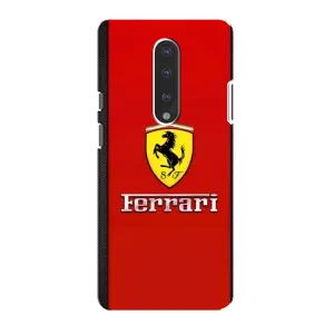 Силіконовий бампер з картинкою машини на OnePlus 7 (Ferrari Logo)