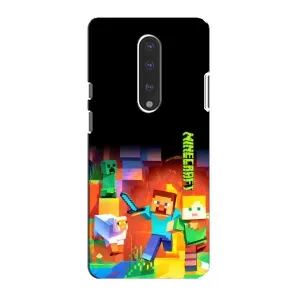 Чехлы для OnePlus 7 (Персонажи Майн Крафт) (Герой Майнкрафт)