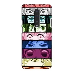 Силиконовые чехлы с глазами Anime для ВанПлас 7 (Глаза Хашира)