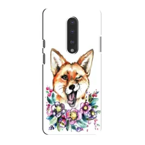 Чехол с рисунком «Хитрая лиса» для OnePlus 7