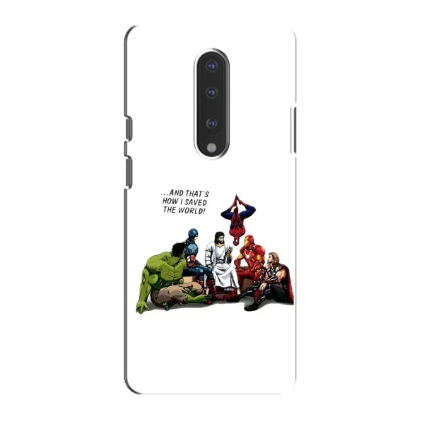 Чохол з малюнком «Ісус супергерой» для OnePlus 7 Чохол з малюнком «Ісус супергерой» для OnePlus 7