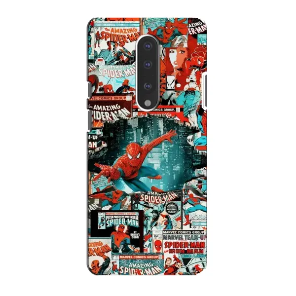 Чехол с рисунком «Комиксы Человек Паук» для OnePlus 7 Чехол с рисунком «Комиксы Человек Паук» для OnePlus 7