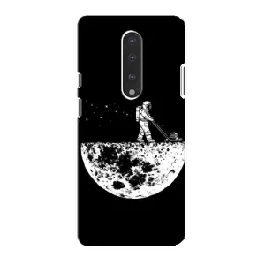 Силиконовый Чехол с принтом "Космонавты" на OnePlus 7 (Космонавт)