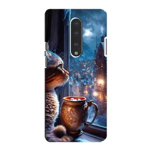 Чохли на Новий Рік OnePlus 7 (Кіт новорічний)