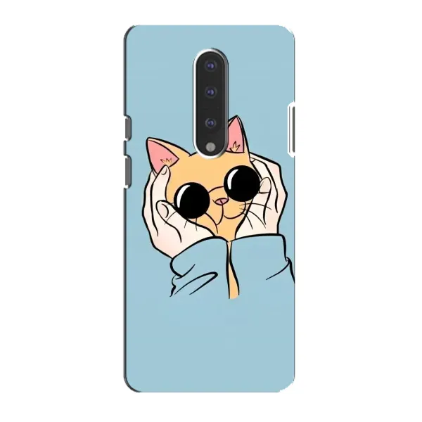 Чехол с рисунком «КОТИК в очках» для OnePlus 7 Чехол с рисунком «КОТИК в очках» для OnePlus 7