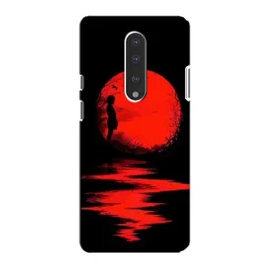 Летний Чехол на OnePlus 7 (Красный Закат)