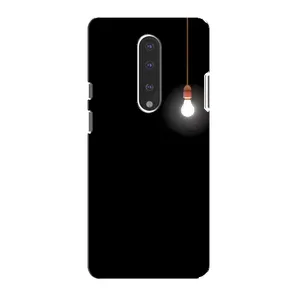 Чехол с картинками на черном фоне для OnePlus 7 (Лампочка)