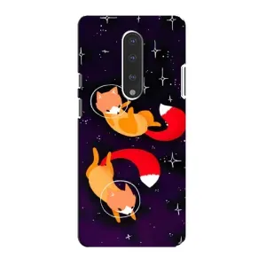 Чехол с рисунком «Лисы» для OnePlus 7