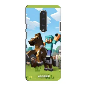 Чехлы для OnePlus 7 (Персонажи Майн Крафт) (На коне)