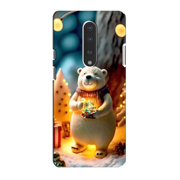 Чехол с рисунком «Новогодний ведмеженок» для OnePlus 7 Чехол с рисунком «Новогодний ведмеженок» для OnePlus 7