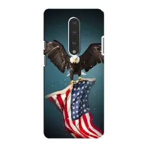 Чехол Флаг USA для OnePlus 7 (Орел и флаг)