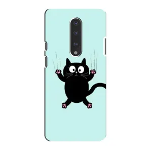 Силиконовый чехол с котиком для OnePlus 7 (Падающий кот)