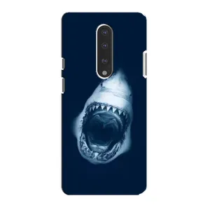 Силиконовый бампер с картинкой животных для OnePlus 7 (Пасть Акулы)
