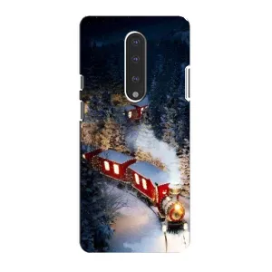Силіконовий бампер на різдво для OnePlus 7 (Потяг)