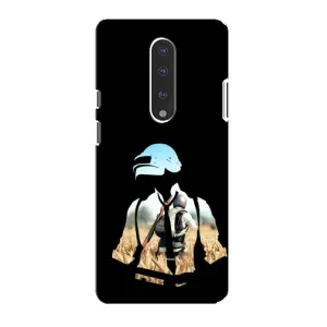 Силиконовый чехол с картинкой "Герой Pubg" на OnePlus 7 (Пубг мен)