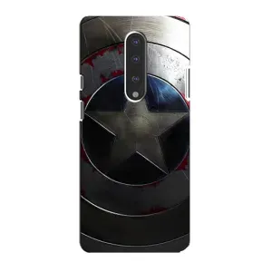 Чехол с Щитом Капитана Америки на OnePlus 7 (Ретро Щит Капитана)
