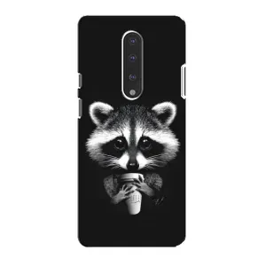 Силиконовый Чехол с Енотами на OnePlus 7 (С кофем)