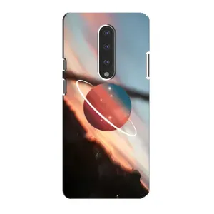 Чехол (ТПУ) с планетами на OnePlus 7 (Сатурн)