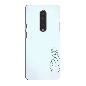 Чехлы (Знак сердечка) на OnePlus 7 (Сердце на голубом)